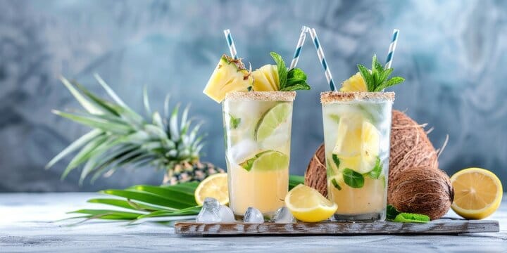 Coconut Water Mojito Mocktail