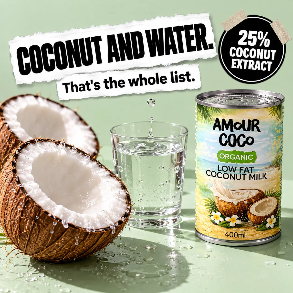 Low Fat Coconut Milk — Pack of 6