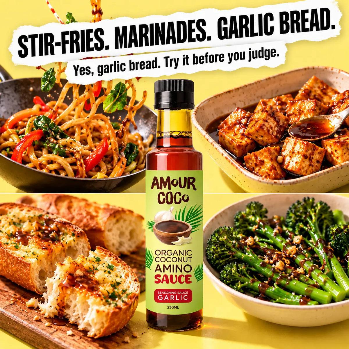 Organic Coconut Amino Sauce — Garlic