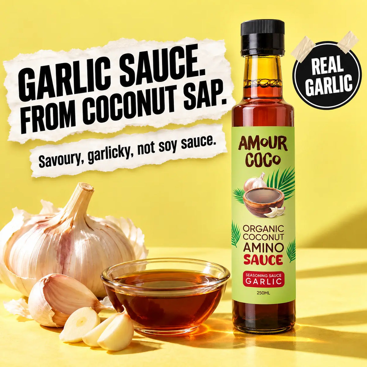 Organic Coconut Amino Sauce — Garlic